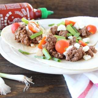 Sriracha Steak Tacos