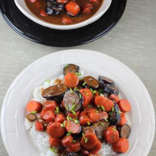 Japanese Sweet Miso Eggplant and Carrots