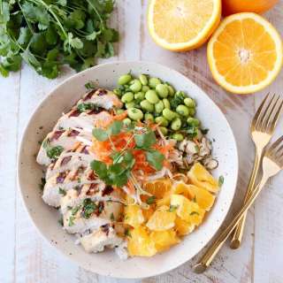 Healthy Asian Chicken Rice Bowls