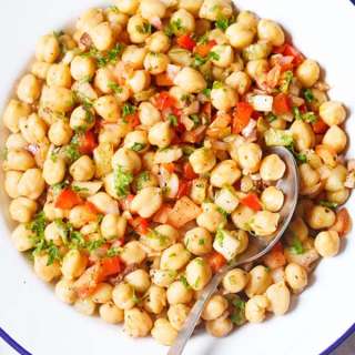 Chickpea Salad Recipe (Mediterranean Style)