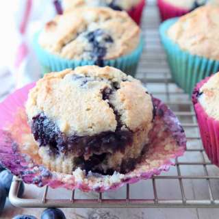 Almond Flour Blueberry Muffins