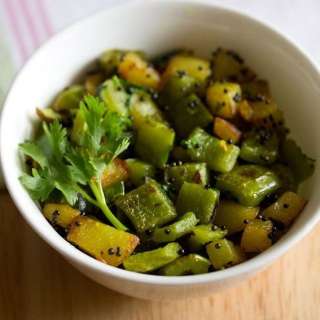 Capsicum Fry | South Indian Bell Pepper Stir Fry