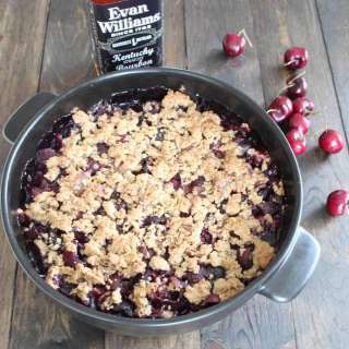 Bourbon Bacon Cherry Crumble