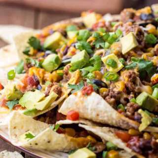 Beefy Enchilada Nachos