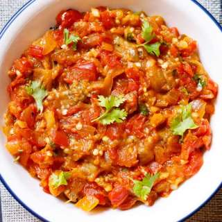 Baingan Bharta Recipe (Indian Mashed Eggplant)