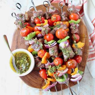 Grilled Ribeye Steak Kabobs