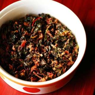 Tambdi Bhaji | Red Spinach Recipe
