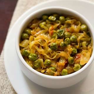Patta Gobhi Matar | Cabbage Peas