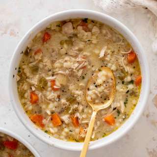 Creamy Couscous Chicken Soup