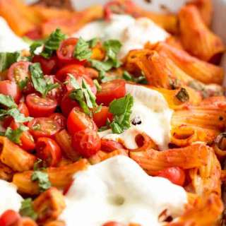 Chicken Caprese Pasta Casserola