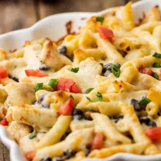 Fiesta Ranch Chicken Pasta Casserole
