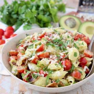Bacon Tomato Avocado Pasta Salad
