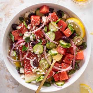 Watermelon Greek Salad
