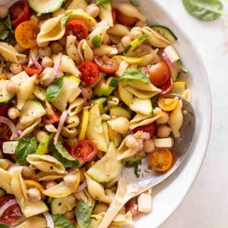Summer Chickpea Pasta Salad