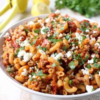 One Pot Greek Pasta