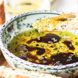 Rosemary Focaccia Bread with Dipping Oil