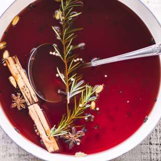 Pomegranate Mulled Cider