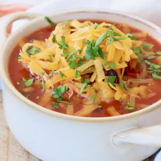 Slow Cooker Chicken Enchilada Soup