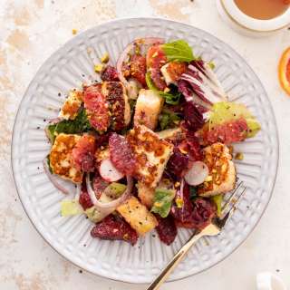 Halloumi and Blood Orange Panzanella Salad