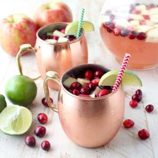 Cranberry Apple Moscow Mule Punch