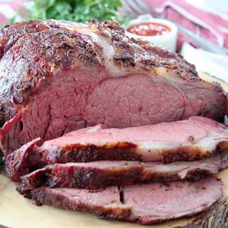 Smoked Prime Rib with Harissa Rub