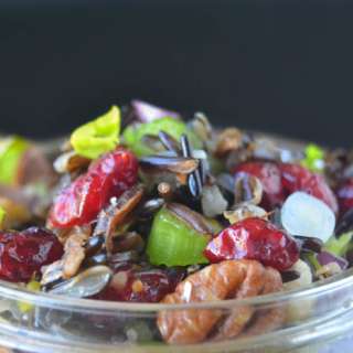 Wild Rice Salad with Cranberries and Nuts