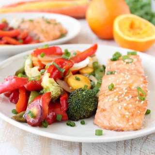 Chinese Orange Glazed Salmon Foil Dinner