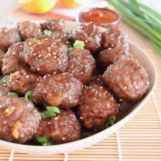 Chinese Orange Glazed Meatballs