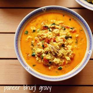 Easy Paneer Bhurji Gravy Recipe