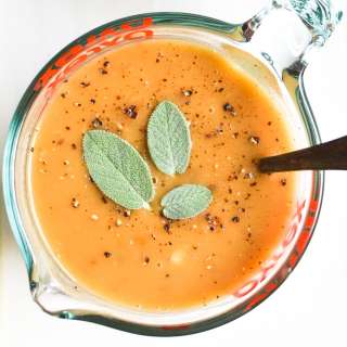 Make-Ahead Cider and Sage Gravy