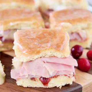 Cranberry Brie Ham Sliders