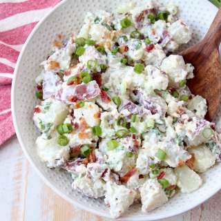 Red White and Blue Cheese Potato Salad