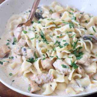Instant Pot Chicken Stroganoff