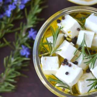 Marinated Feta with Grapefruit and Rosemary