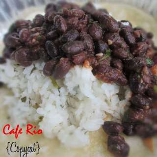 Cafe Rio {Copycat} Black Beans and Homemade Tortilla Strips