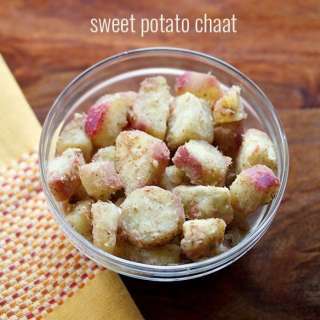 Sweet Potato Chaat (Shakarkandi Chaat)