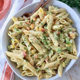 Pasta Salad with Greek Yogurt Dressing