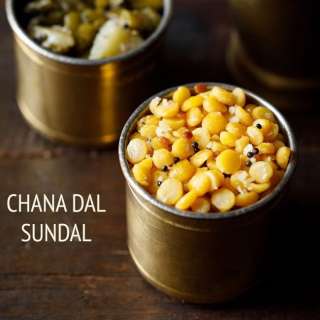 Chana Dal Sundal (Kadalai Paruppu Sundal)