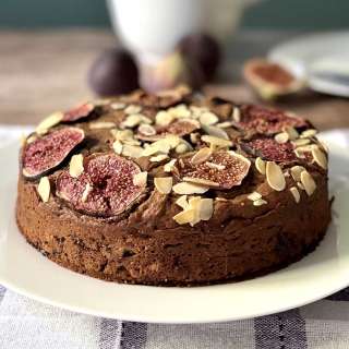 Italian Chocolate Fig Cake with Ricotta