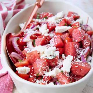 Watermelon Salad with Feta and Mint