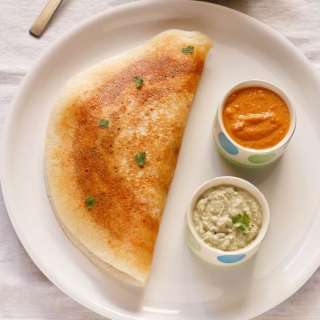 Mysore Masala Dosa (With Red Chutney)