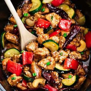 Skinny Slow Cooker Kung Pao Chicken