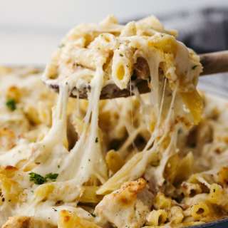 Baked Chicken Alfredo Pasta