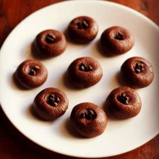 Chocolate Sandesh (With Cocoa Powder)