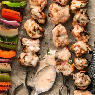 Bang Bang Chicken Kabobs