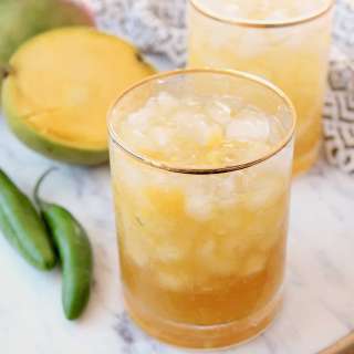 Spicy Serrano Chili Mango Margarita