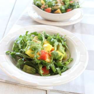 Shrimp Mango Arugula Salad
