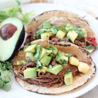 Slow Cooker Shredded Beef Tacos