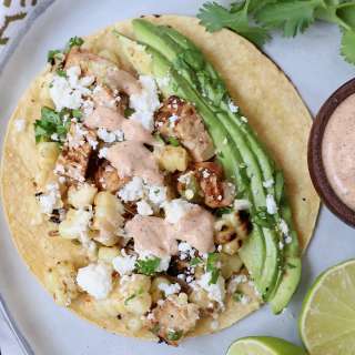 Mexican Chicken Street Corn Tacos