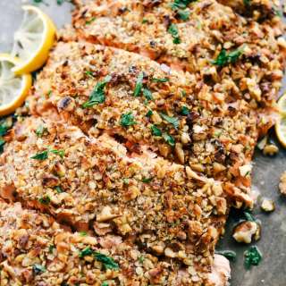 Walnut Crusted Maple Salmon